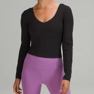 lululemon athletica Black Long Sleeve Align Tee